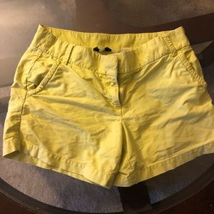 Jcrew yellow womens bermuda shorts size 8